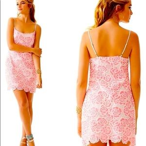 SALE⚡️‼️⚡️‼️⚡️Lily Pulitzer Pink & White Lace Dress… SALE⚡️✨🌈❤️